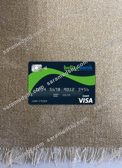 Belize Belizebank visa card photolook front